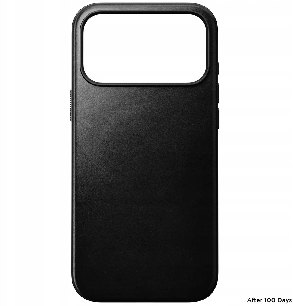 Nomad Modern Odinis dėklas - skórzane etui do iPhone 17 Pro Max kompatybilne su MagSafe, skóra Horween (juodas)