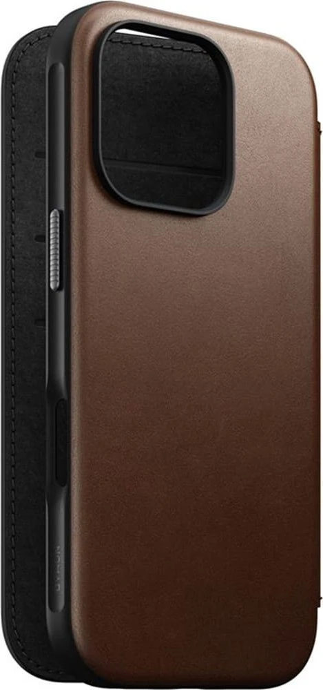 Nomad Modernus odinis dėklas, rudas – iPhone 16 Pro