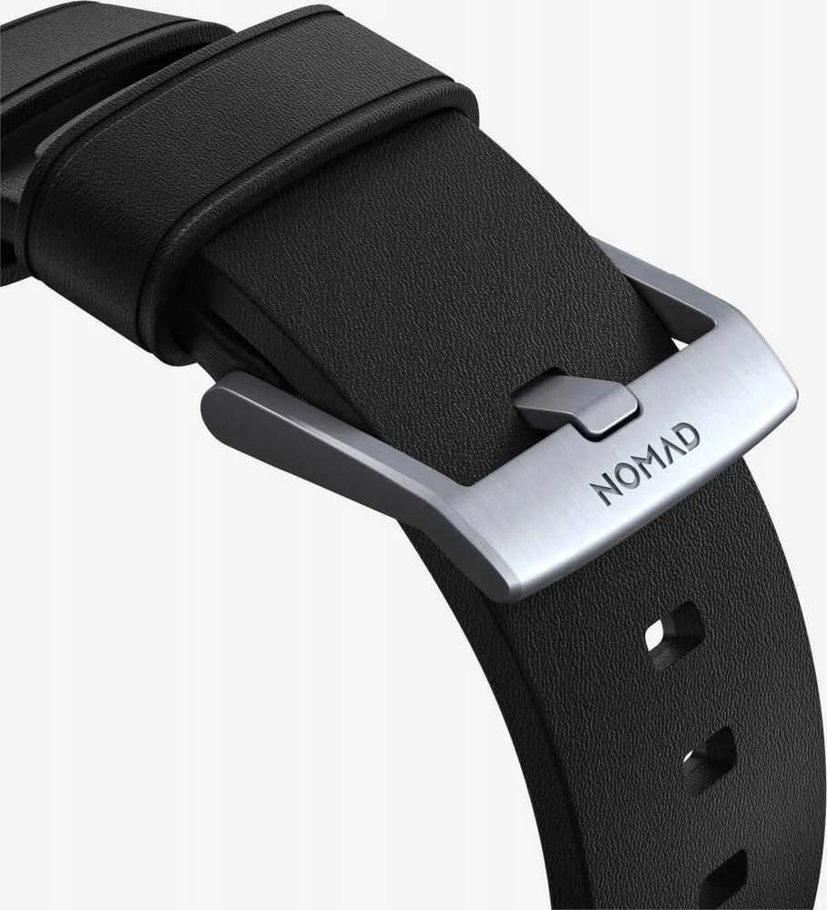 Nomad Active Strap Pro Juodas, sidabrinis - Apple Watch 49mm/46mm/45mm/44mm/42mm