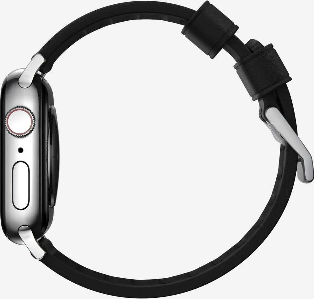 Nomad Active Strap Pro Juodas, sidabrinis - Apple Watch 49mm/46mm/45mm/44mm/42mm