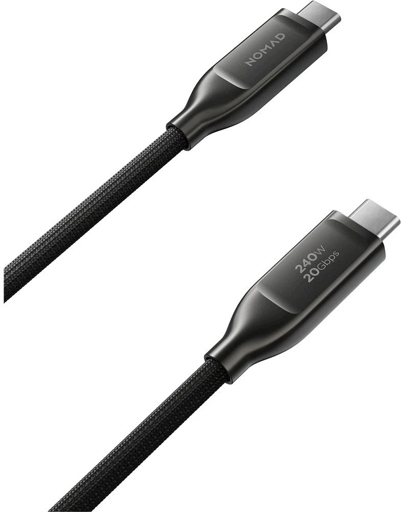 Nomad Kevlar kabelis USB4, USB-C į USB-C, 0.3m, carbide V3