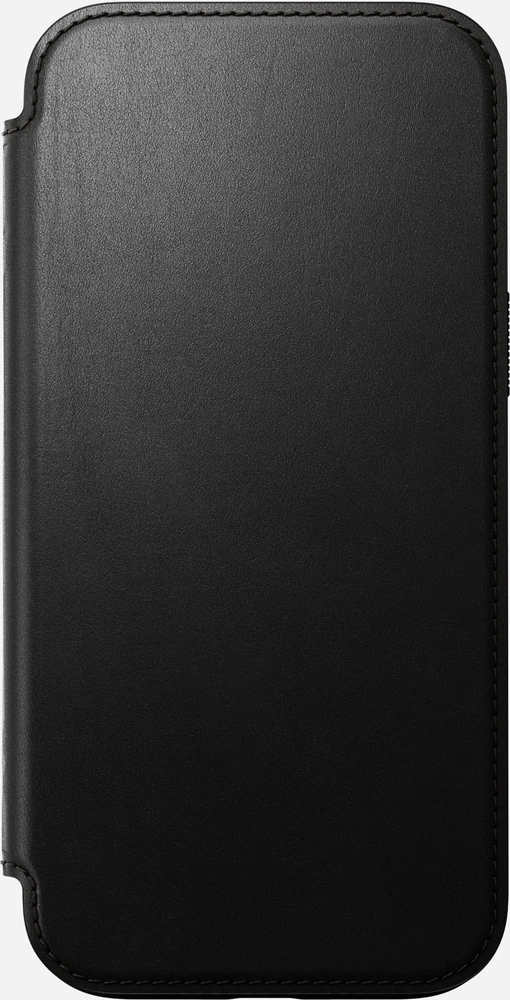 Dėklas Nomad Leather Folio, juodas - iPhone 16 Pro Max