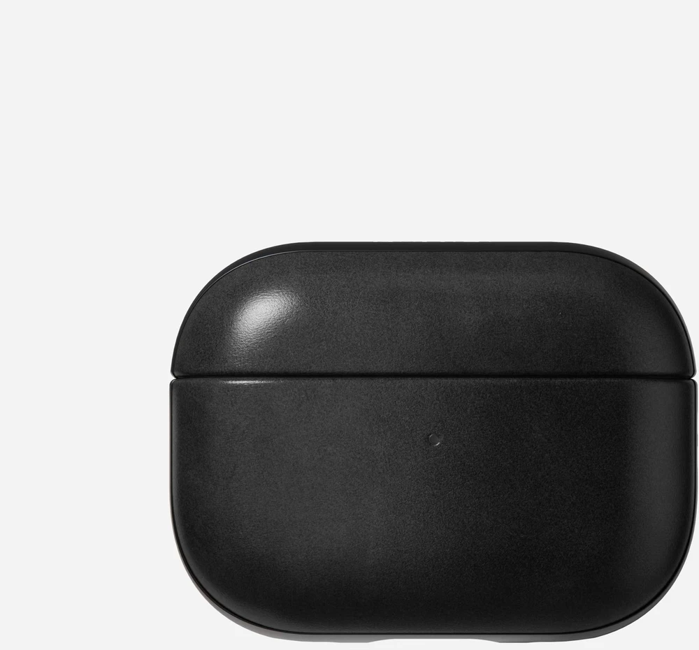 Nomad modernus odinis dėklas „Airpods Pro 2“ ausinėms, juodas