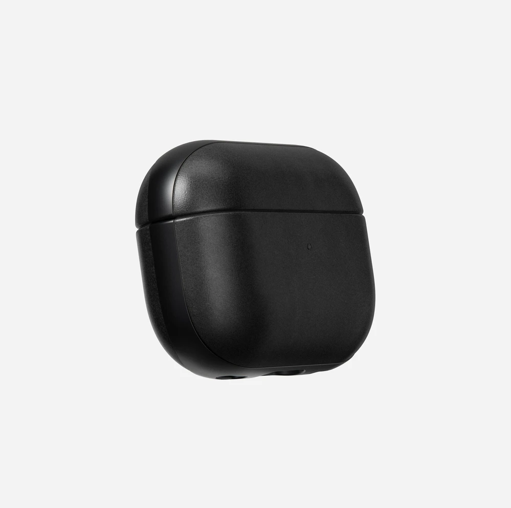 Nomad modernus odinis dėklas „Airpods Pro 2“ ausinėms, juodas