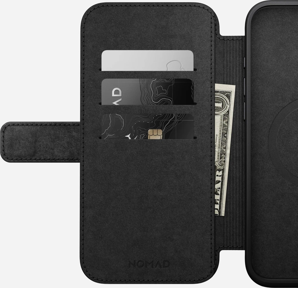 Nomad Modernus odinis dėklas, imbiero spalvos – „iPhone 16 Plus“