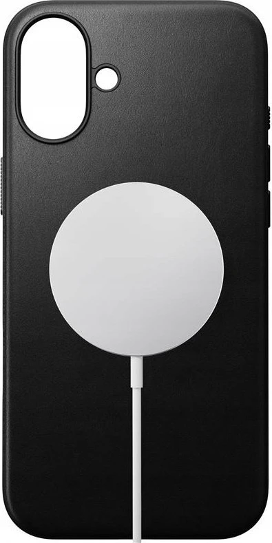 Dėklas Nomad Modern Leather case, juodas - iPhone 16 Plus