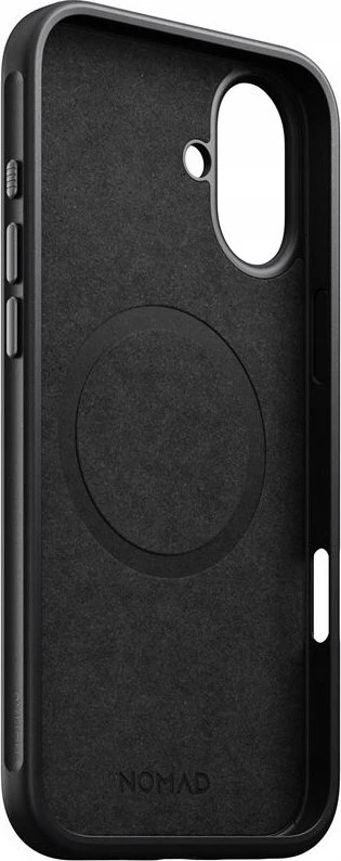 Dėklas Nomad Modern Leather case, juodas - iPhone 16 Plus