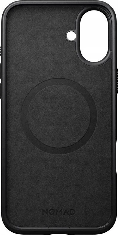Dėklas Nomad Modern Leather case, juodas - iPhone 16 Plus