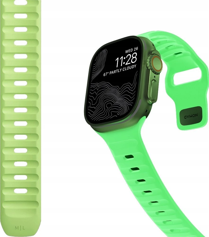 Apyrankė Nomad Sport Strap, Glow 2.0 - AW 49mm/46mm/45mm/44mm/42mm