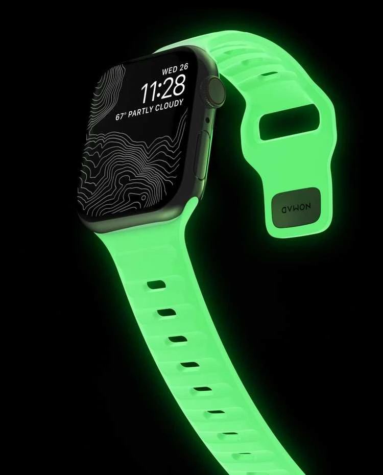 „Nomad Sport“ dirželis, „Glow 2.0“ – „Apple Watch“ 42 mm / 41 mm / 40 mm / 38 mm