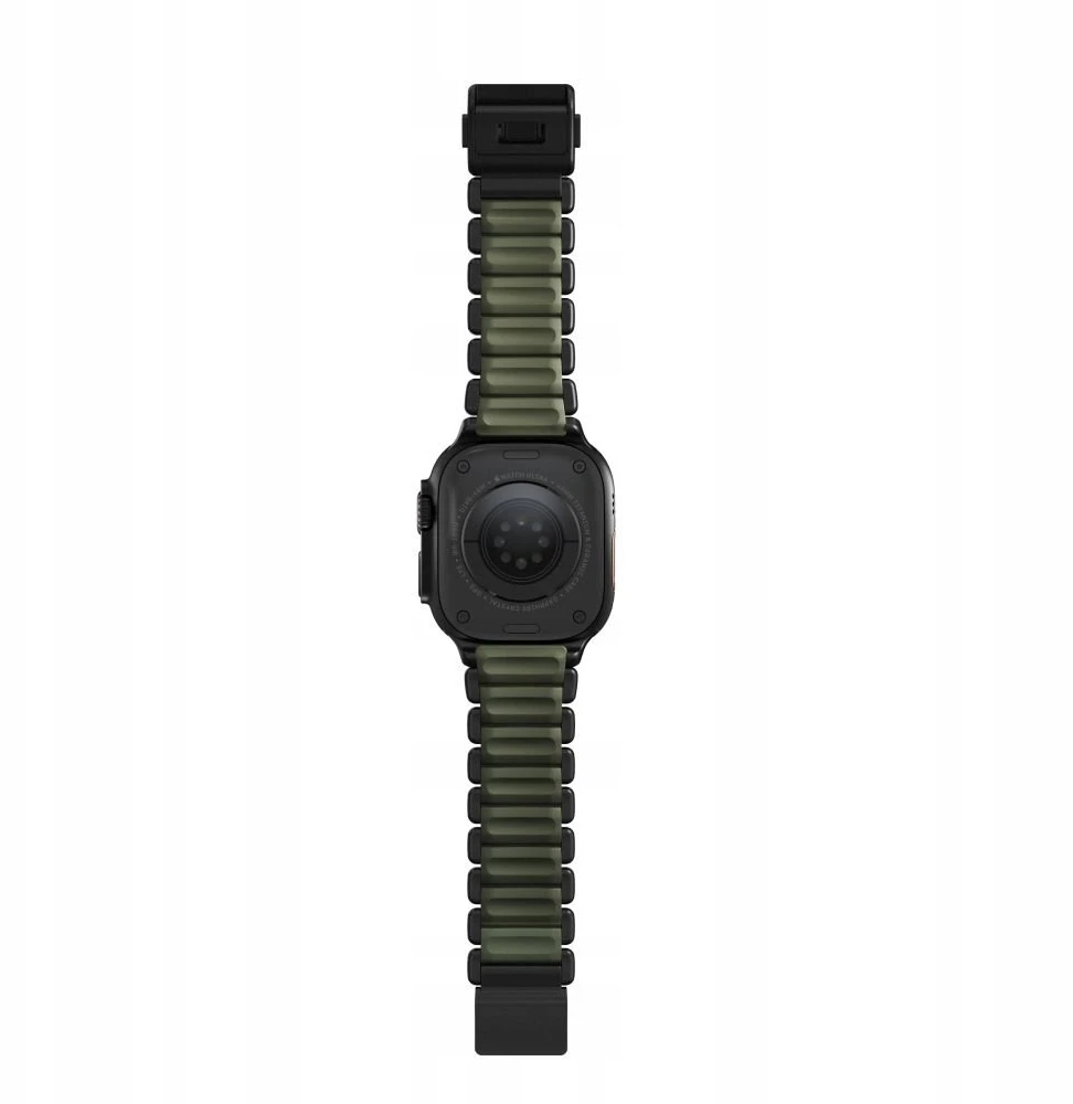 Nomad Stratos Band Juodas Titanium Forest Žalias FKM AW 45/46/49mm