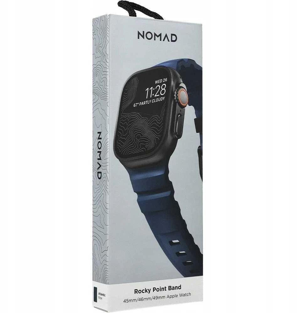 Nomad Rocky Point Band, juodas/atlantinis - AW 49/45/44/42mm