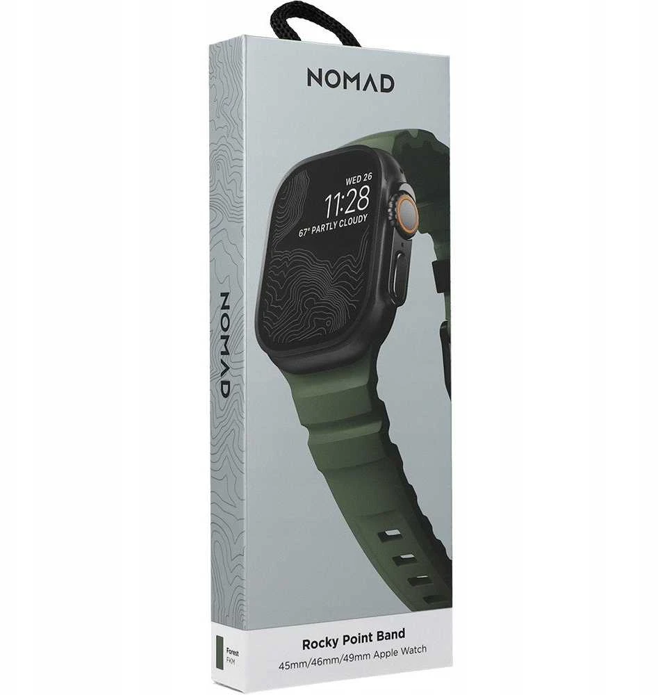 Nomad Rocky Point Band, juodas/miško stiliaus - AW 49/45/44/42mm