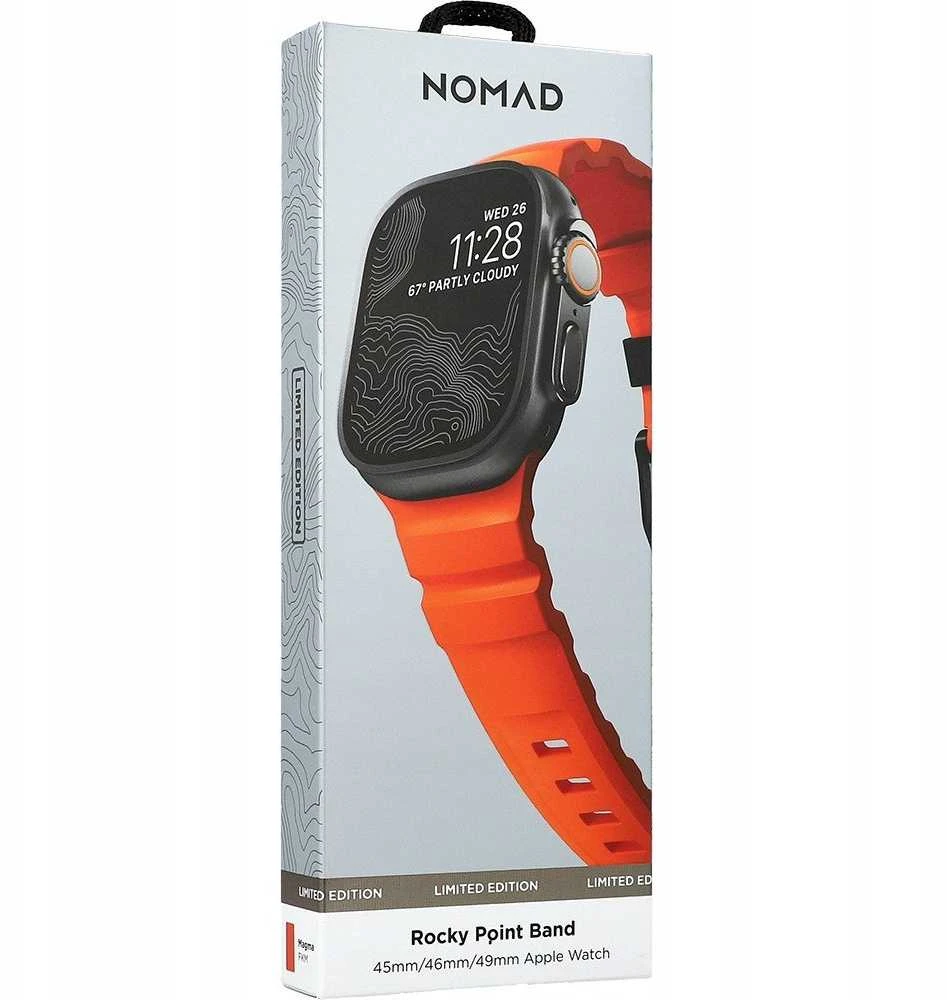 Nomad Rocky Point Band, juodas/magma - AW 49/45/44/42mm