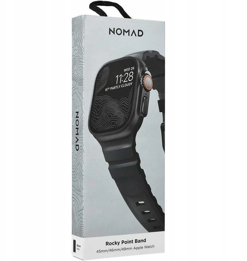 Nomad Rocky Point Band, juodas/storm - AW 49/45/44/42mm