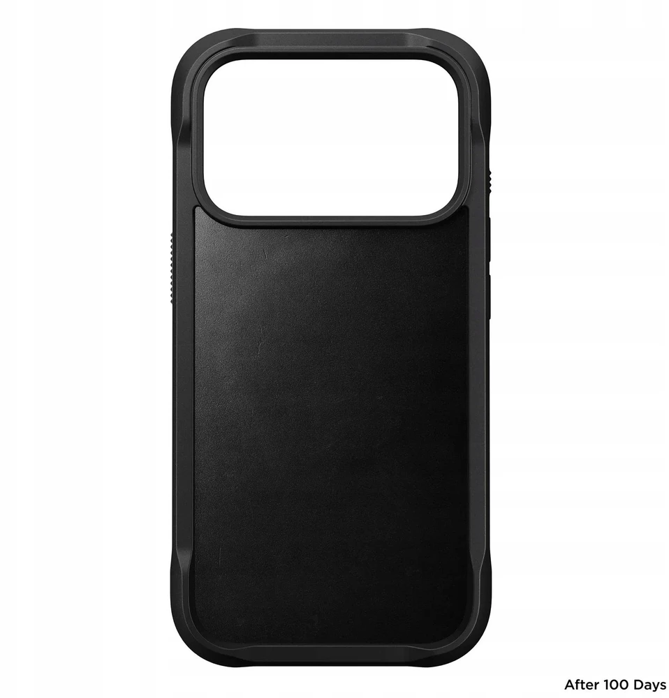 Dėklas Nomad Rugged Odinis dėklas, juodas (Horween) - iPhone 17 Pro