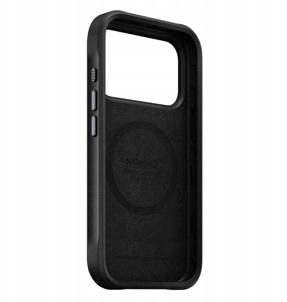 Dėklas Nomad Rugged Odinis dėklas, juodas (Horween) - iPhone 17 Pro