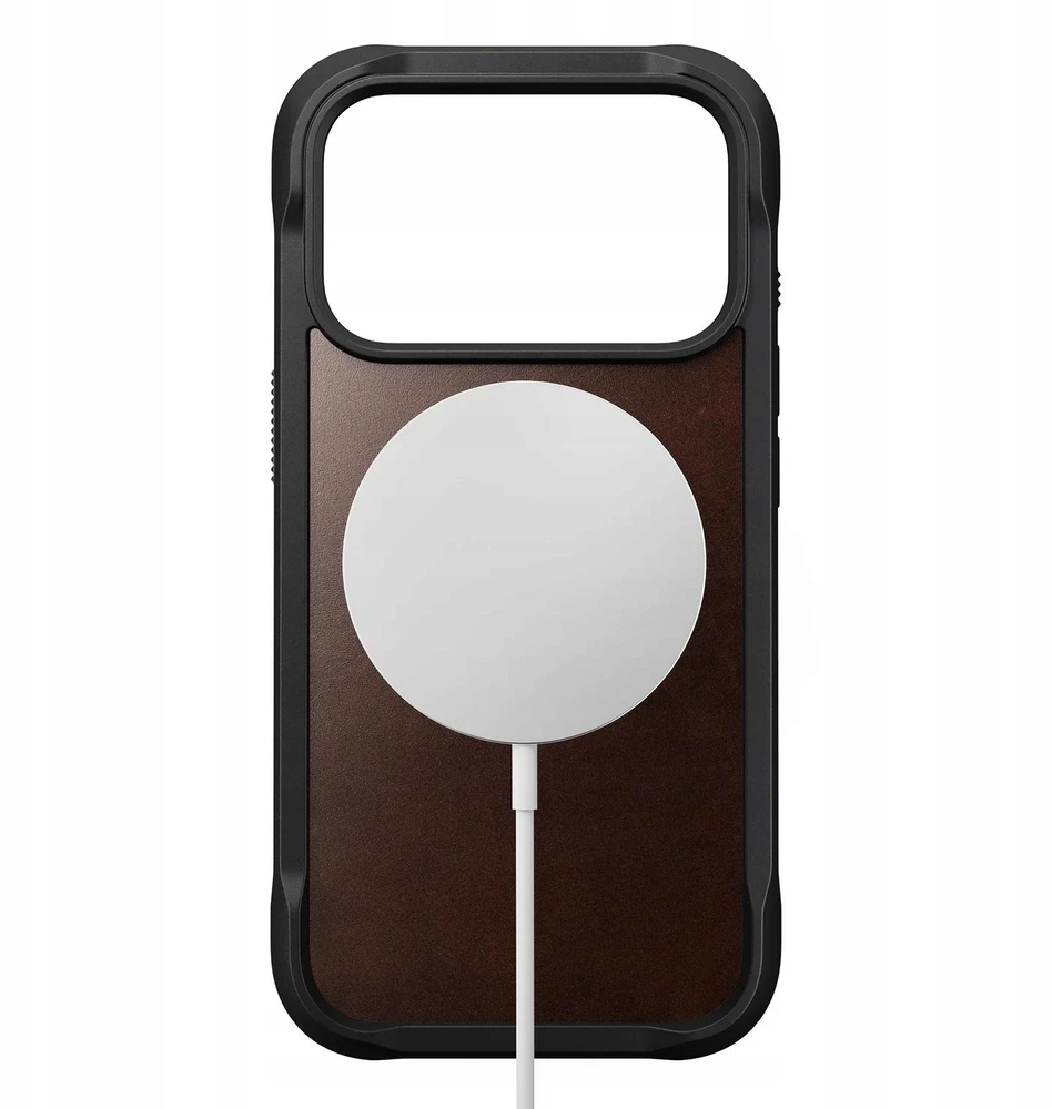 Dėklas Nomad Rugged Odinis dėklas, rustic ruda (Horween) - iPhone 17 Pro
