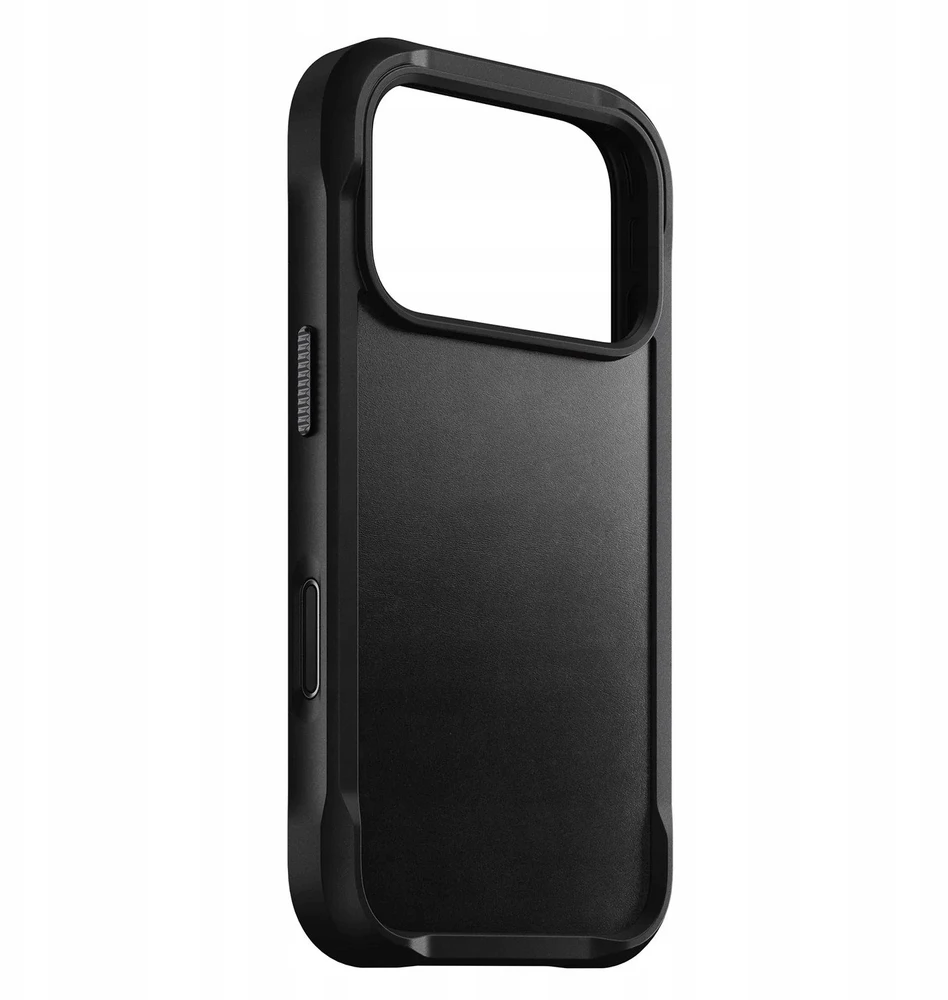 Dėklas Nomad Rugged Odinis dėklas, juodas (Horween) - iPhone 17 Pro