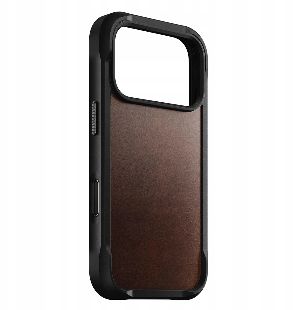 Dėklas Nomad Rugged Odinis dėklas, rustic ruda (Horween) - iPhone 17 Pro