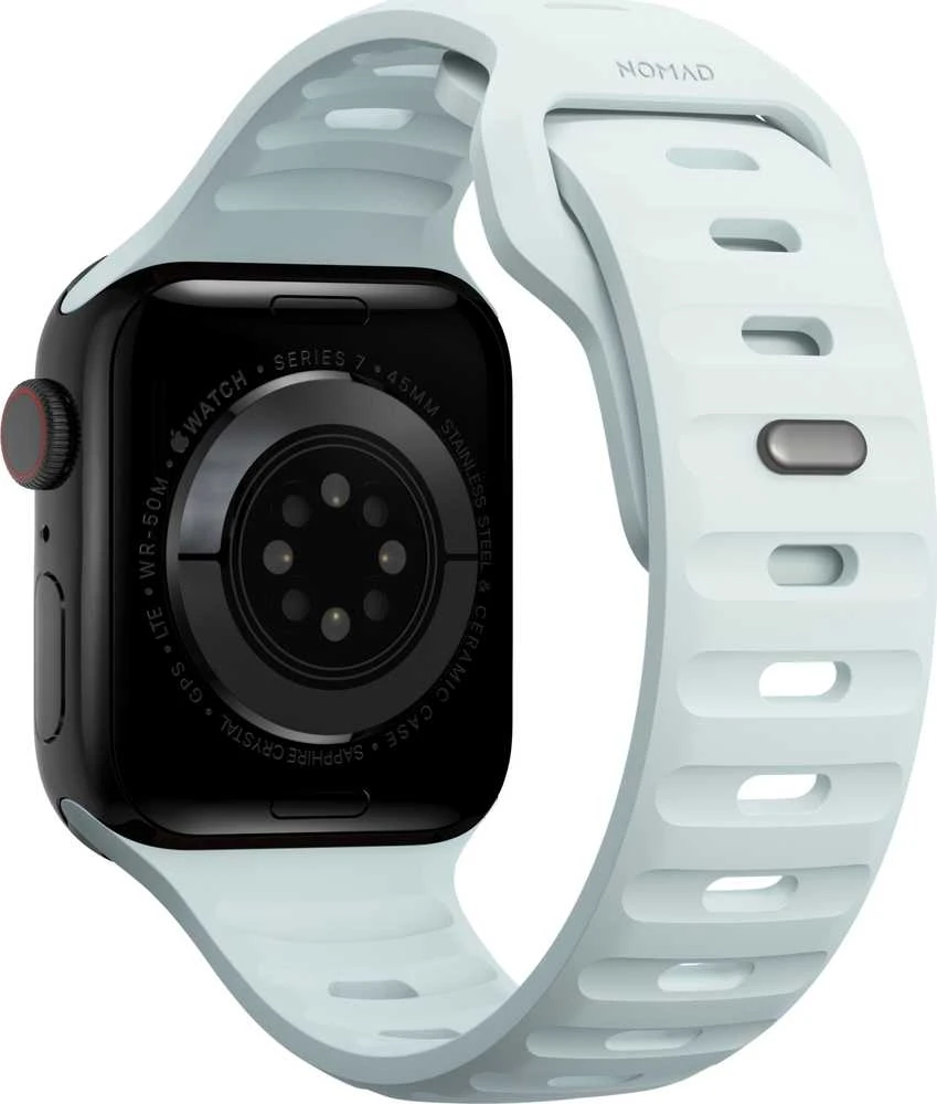 Apyrankė Nomad Sport Strap, Ice Mėlyna Glow - Apple Watch 42mm/41mm/40mm/38mm