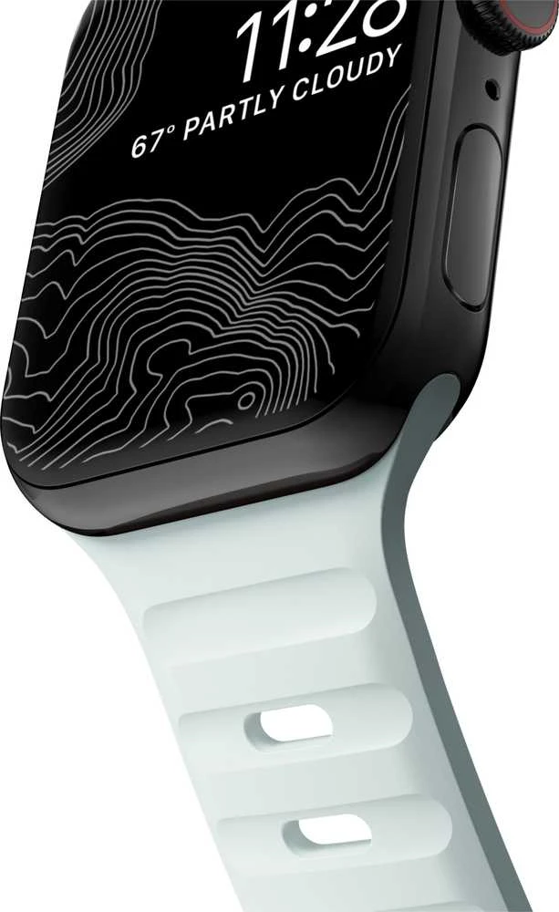 Apyrankė Nomad Sport Strap, Ice Mėlyna Glow - Apple Watch 42mm/41mm/40mm/38mm