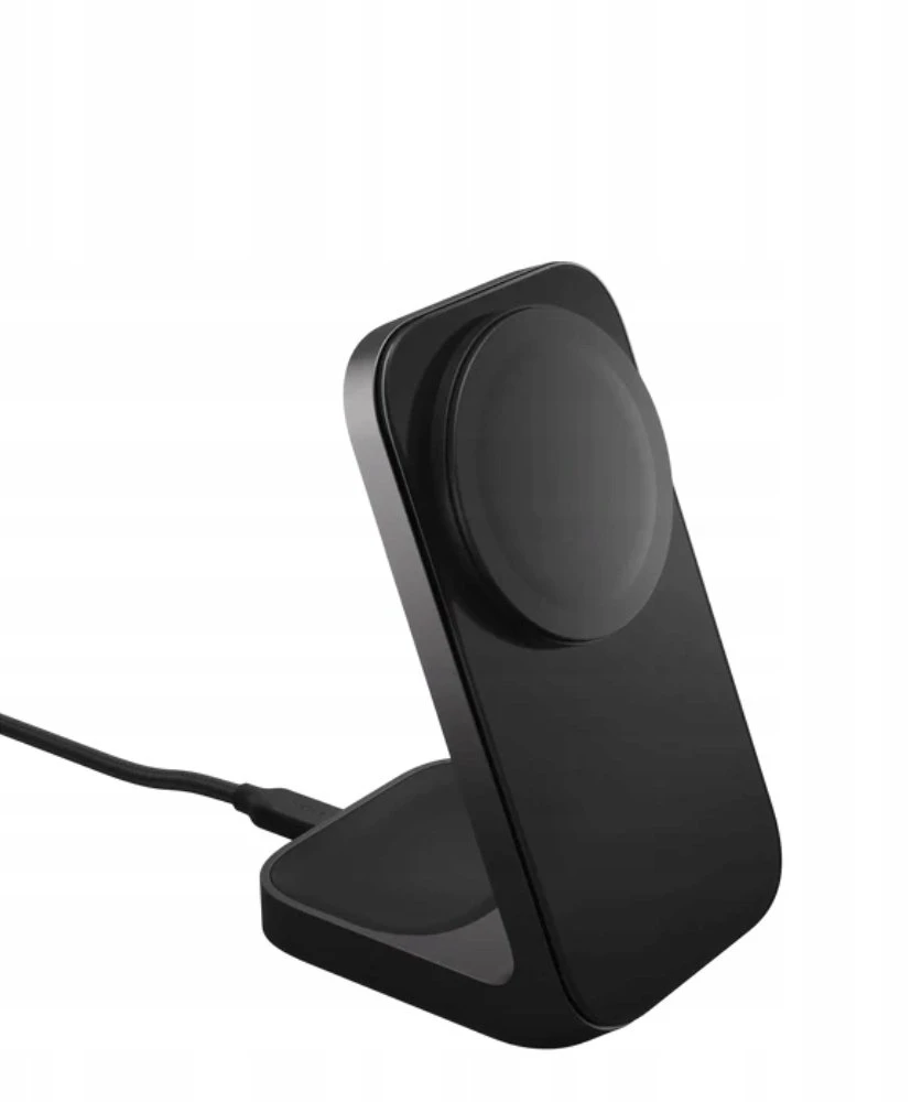 NOMAD Stand One – Qi2.2 25 W belaidis įkroviklis dviem įrenginiams, suderinamas su „MagSafe“, 4-osios kartos (karbidas)