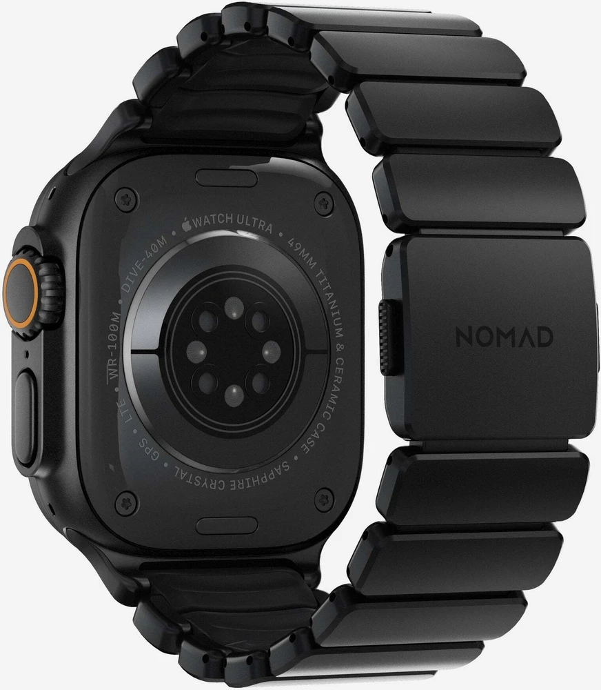 Apyrankė Nomad Stratos Band, juodas titanium, juodas FKM - AW 45/46/49mm