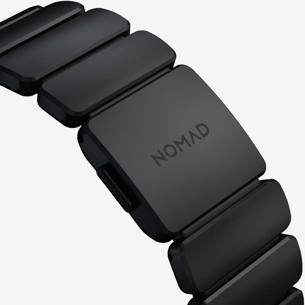 Apyrankė Nomad Stratos Band, juodas titanium, juodas FKM - AW 45/46/49mm