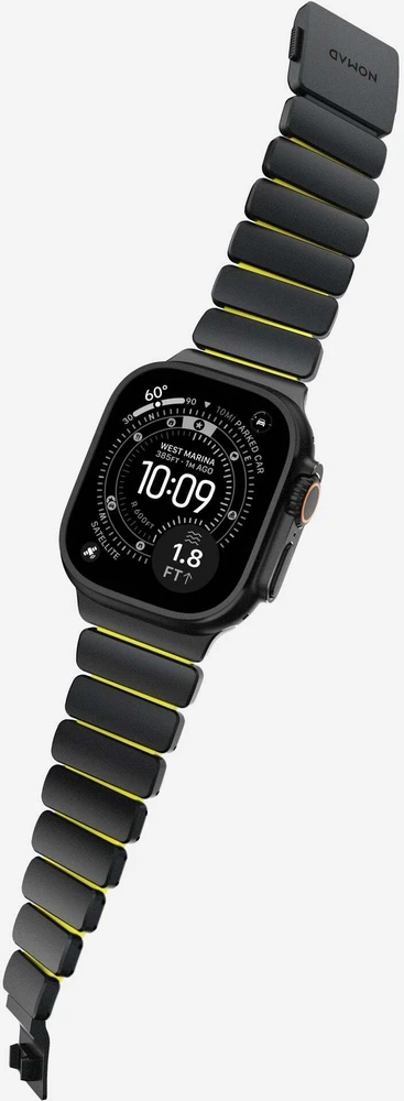 Apyrankė Nomad Stratos Band, juodas titanium, volt FKM - AW 45/46/49mm