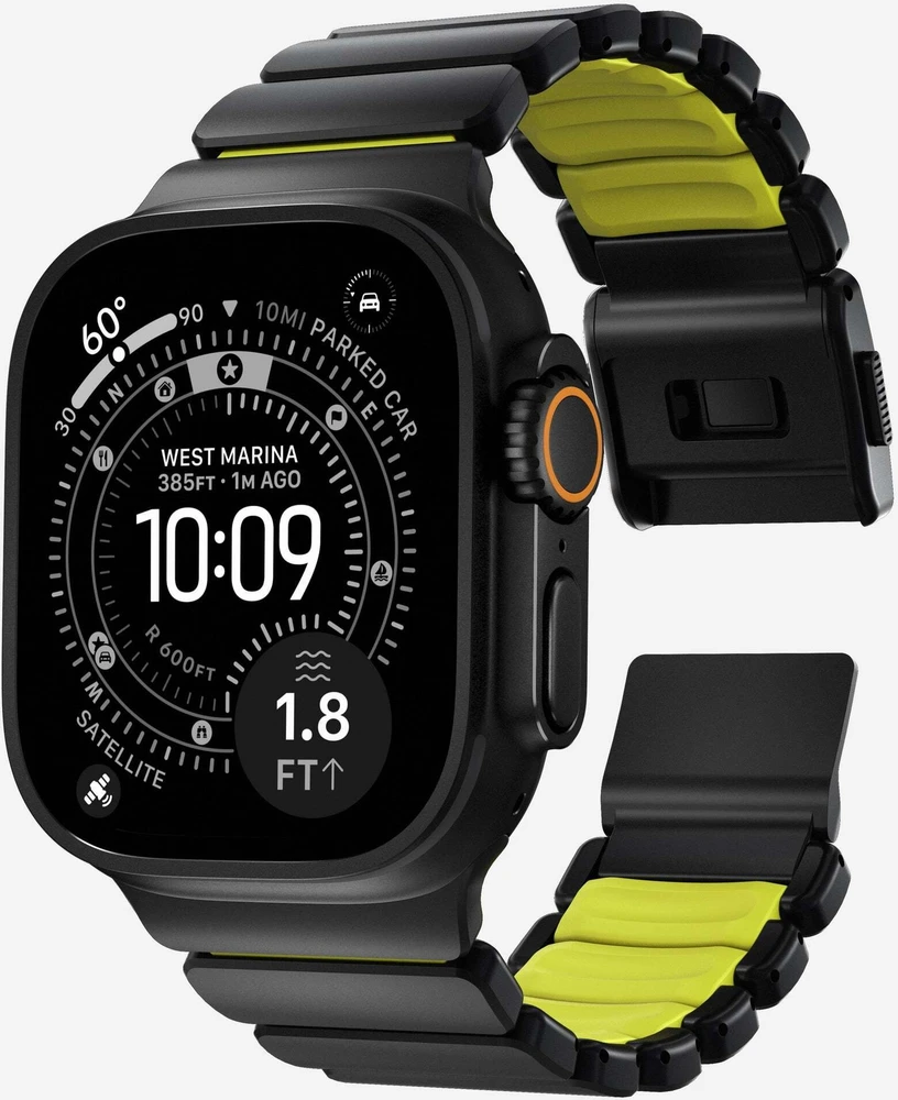 Apyrankė Nomad Stratos Band, juodas titanium, volt FKM - AW 45/46/49mm