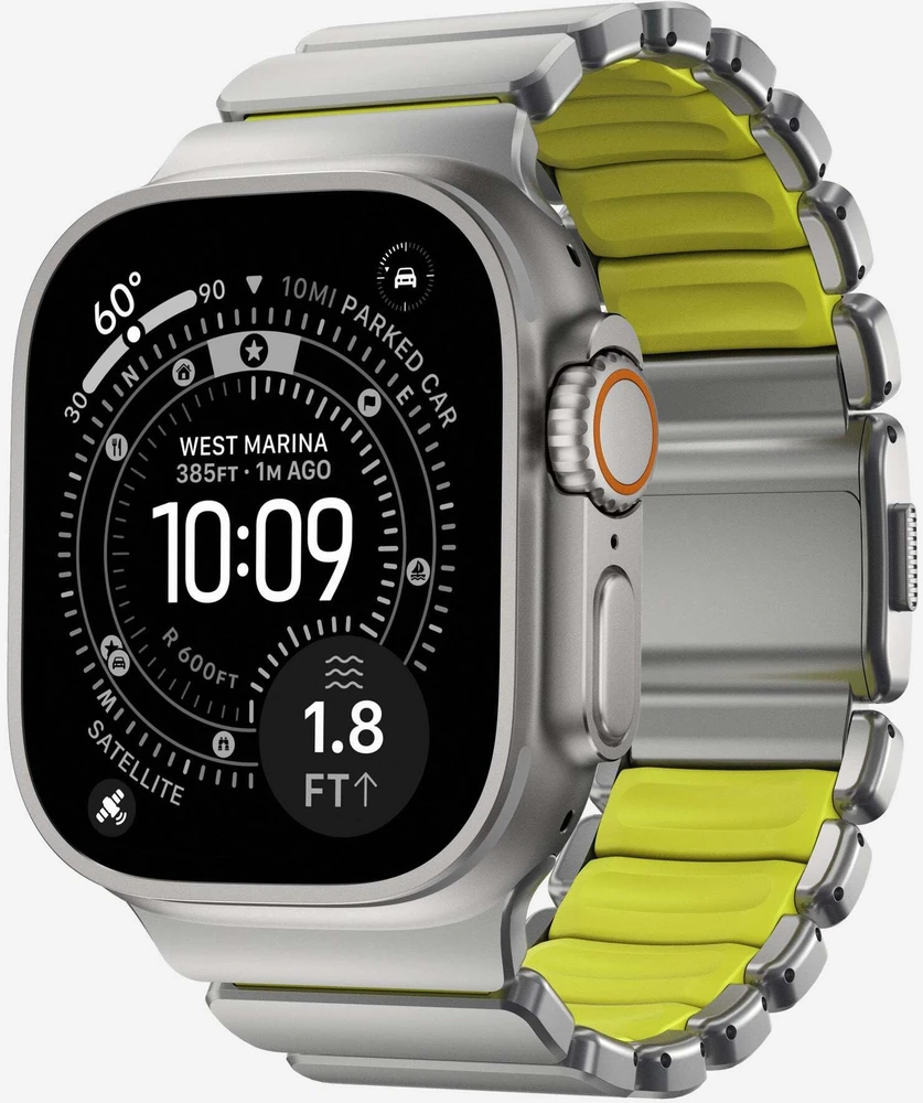 Apyrankė Apyrankė Nomad Stratos Band, natural titanium, volt FKM - AW 45/46/49mm