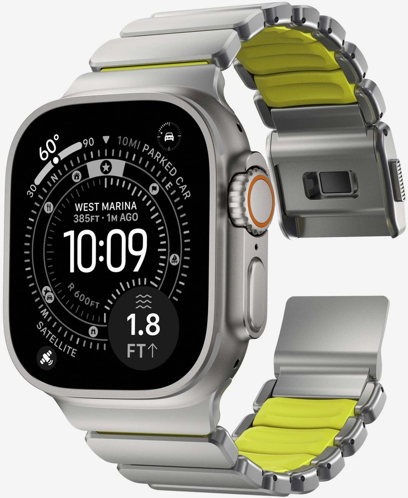 Apyrankė Apyrankė Nomad Stratos Band, natural titanium, volt FKM - AW 45/46/49mm