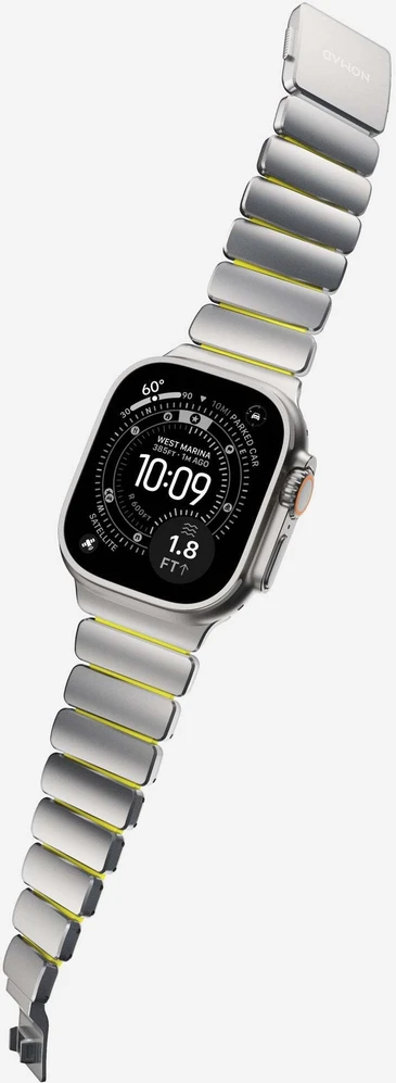 Apyrankė Apyrankė Nomad Stratos Band, natural titanium, volt FKM - AW 45/46/49mm