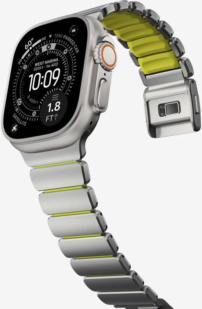 Apyrankė Apyrankė Nomad Stratos Band, natural titanium, volt FKM - AW 45/46/49mm