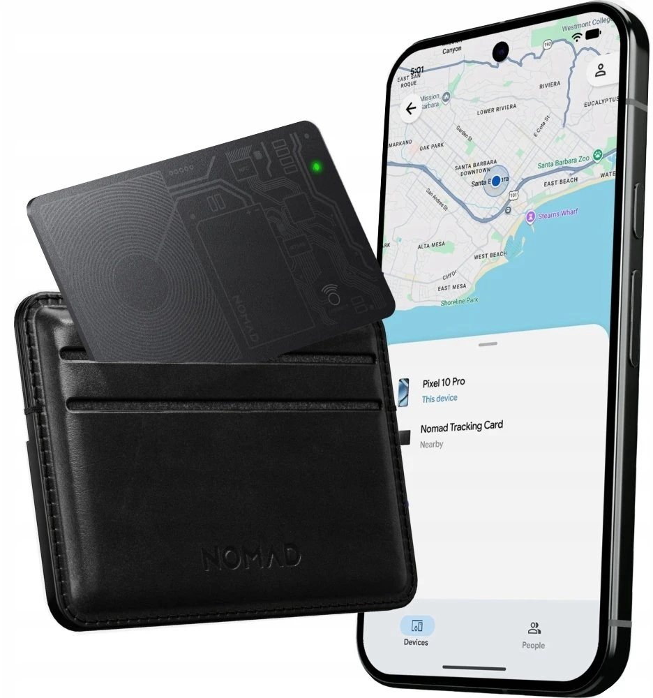 Nomad Piniginės vietos nustatymo įrenginys, suderinamas su Google Find Hub (NM011512858)