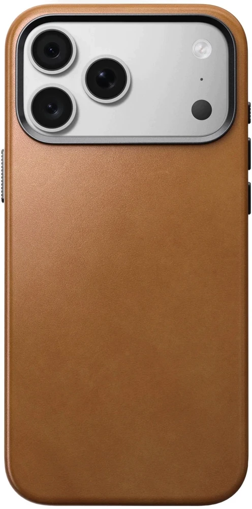 Burga Nomad Traditional odinis dėklas, šviesiai ruda – iPhone 18 Pro/17 Pro