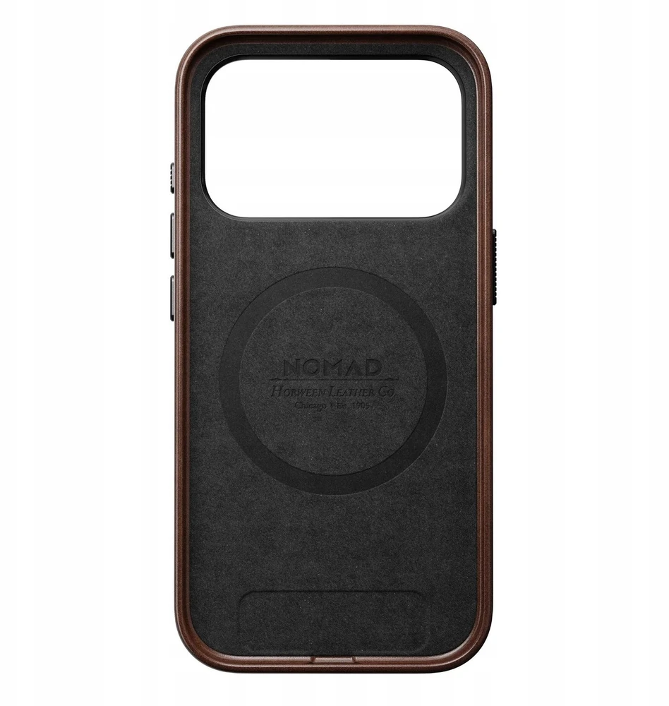 Dėklas Nomad Traditional Odinis dėklas, rustic ruda (Horween) - iPhone 17 Pro