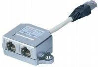 Assmann Electronic Assmann elektroninis ASSMANN T adapteris RJ45 CAT5e 19cm 1xRJ45 M iki 2xRJ45 F masinis