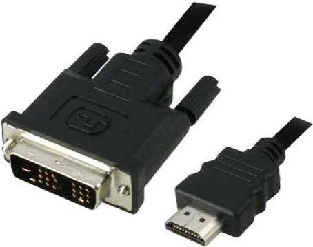 HDMI į DVI-D kabelio jungtys