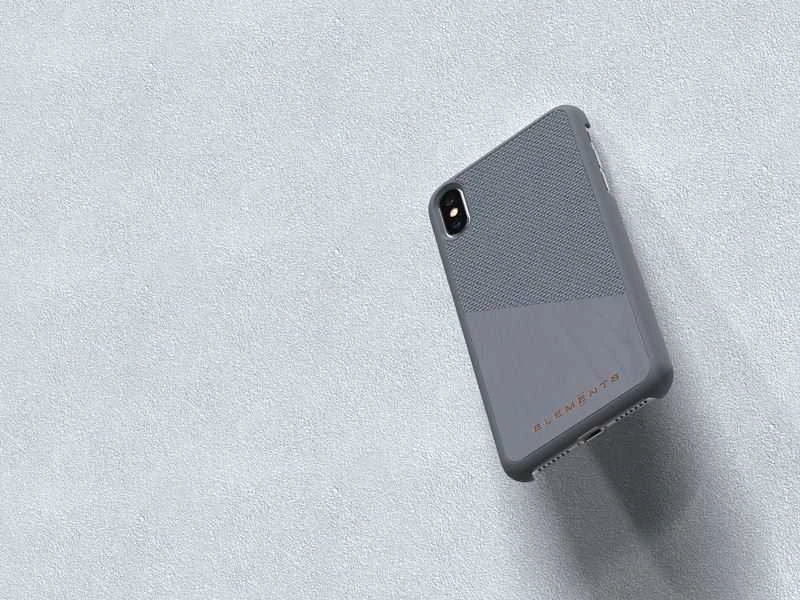 Nordic Elements Original Hel - dėklas skirtas Apple iPhone Xs Max with real maple wood Mid Pilkas