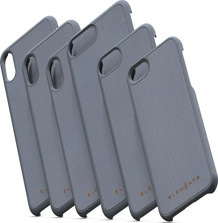 Nordic Elements Original Gefion – iPhone Xs Max dėklas su tikro klevo mediena (vidutinės pilkos spalvos)