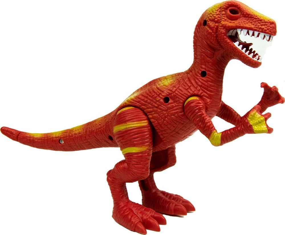 Norimpex Dinozaurų interaktyvios figūrėlės Rinkinys Judantis garsas Šviesa Riaumojimas 22 cm Spinosaurus Tyrannosaurus Velociraptor 3 vnt.