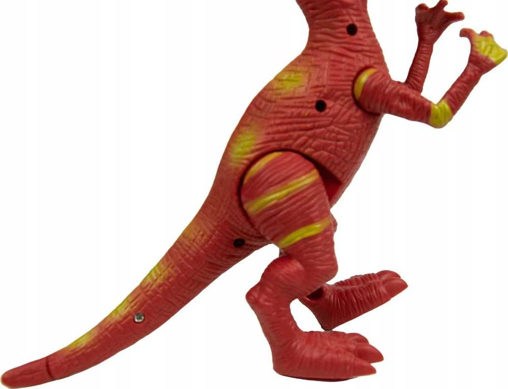 Norimpex Dinozaurų interaktyvios figūrėlės Rinkinys Judantis garsas Šviesa Riaumojimas 22 cm Spinosaurus Tyrannosaurus Velociraptor 3 vnt.