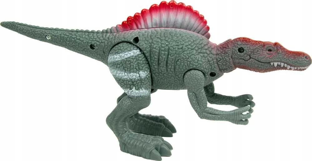 Norimpex Dinozaurų interaktyvios figūrėlės Rinkinys Judantis garsas Šviesa Riaumojimas 22 cm Spinosaurus Tyrannosaurus Velociraptor 3 vnt.