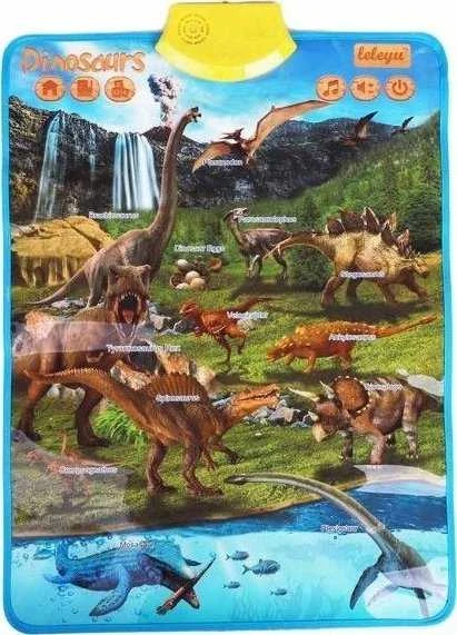 Dinozaurų garsų kilimėlis su valdymo pultu
