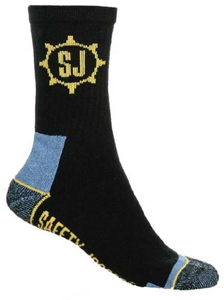 Safety Jogge Safety_Jogge Kojinės SJSOCK, juoda/geltona/pilka, 39-42, 3 poros