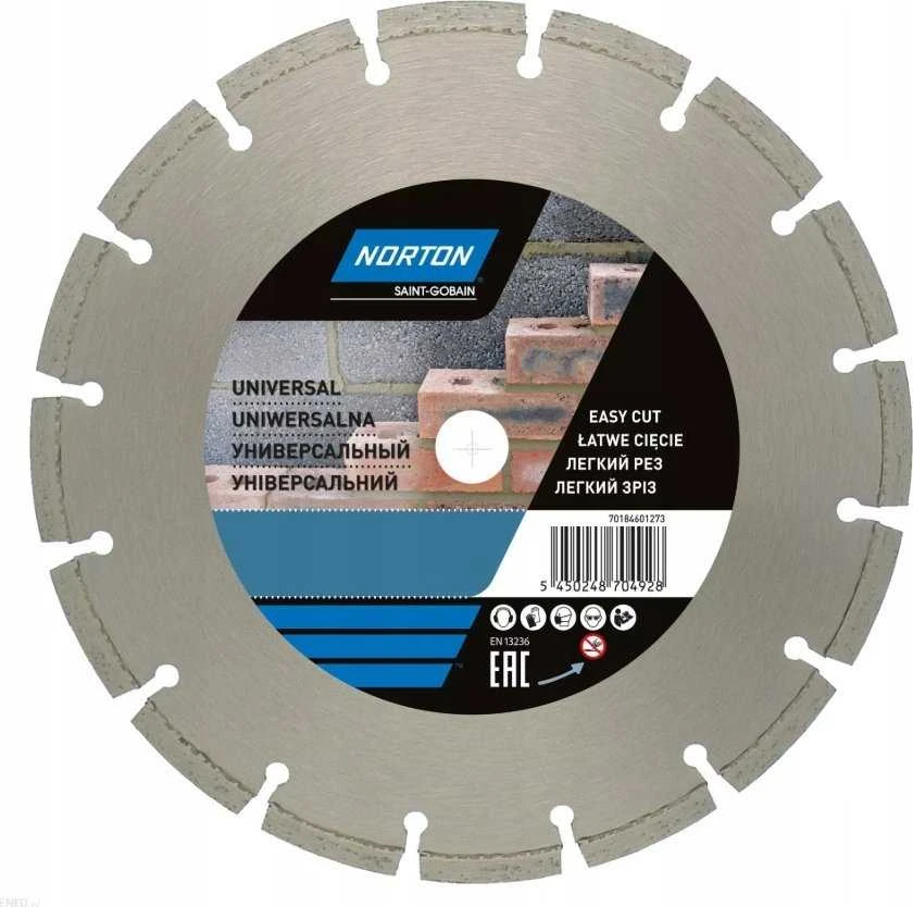 Norton Clipper DIAMOND DISC 180x25,4mm SEGMENTED STANDARD UNIVERSAL NORTON - 70184601272