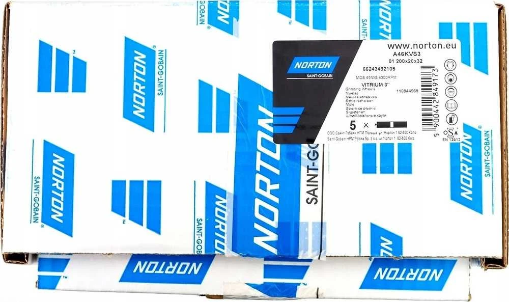 Norton Clipper šlifavimo diskas 200x20x32mm Norton 66243492106 01_200x20x32_A60KVS3