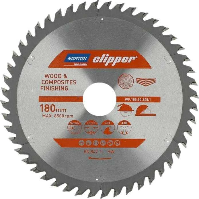 Pjovimo diskas medienai Norton 70184608093; 180 mm; 30 mm; Z48